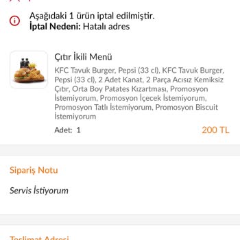 Trendyol Yemek Siparişimi Getirmedi Ücret İade Yapmadı