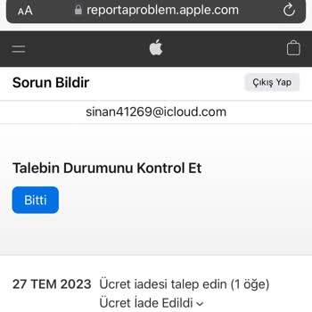 Apple Destek -Akbank Ücret İadesi