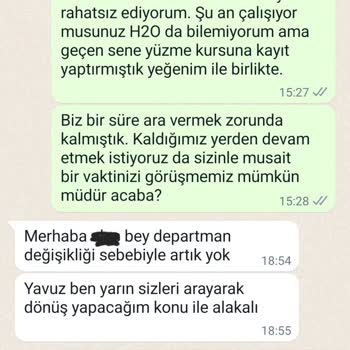 H2o Fitness H20 Fitnes Club Müşteriden Habersiz Kayıt Siliyor Ve Ücreti Vermiyor