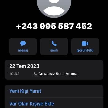 WhatsApp Yabancı Aramalar