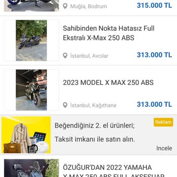Sahibinden İkinci El Kara Motorlu Taşıt Fiyatları, Sıfır Fiyatının Üzerinde