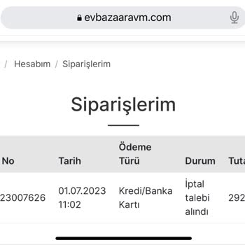Ev Bazaar AVM İade Ücretini Yatırmıyor.!