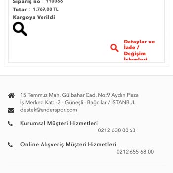 Ender Spor Aras Kargo Şikayet Var - Kargo Teslim