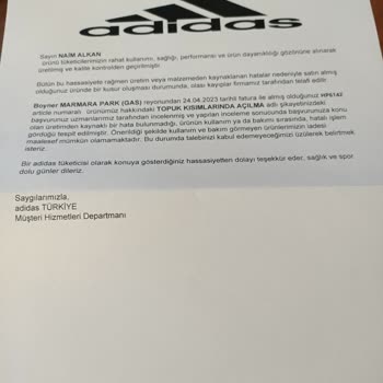 Adidas Ayakkabı Şikayeti Ve Mağduriyetim