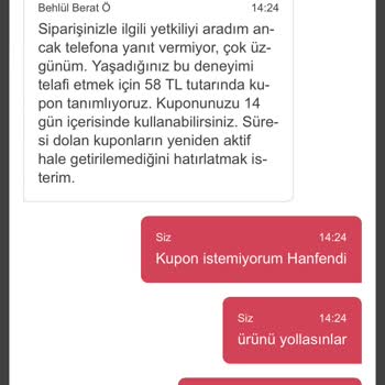 Yemek Sepeti HD İskender Gelmeyen Yemek Ücret İadesi