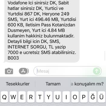 Vodafone Ek Aşım Paket Haksızlığı
