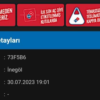 Domino's Pizza Pizza İçindeki Zeytin Çekirdeği