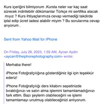 The İtalyan Fashion (Instagram) Ücret İadesinin Geri Verilmemesi