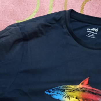 Mavi T-shirt Renk Atma