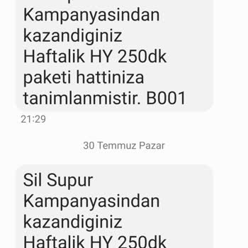 Türk Telekom Sürekli Konuşma Hediyesi Çıkması, İnternet Hediyesi Çıkmaması