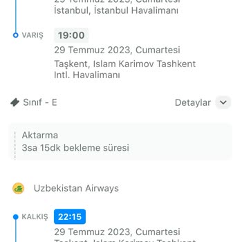 Enuygun.com Dan Aldığımız Özbekistan Havayollarına Ait Para İadesi