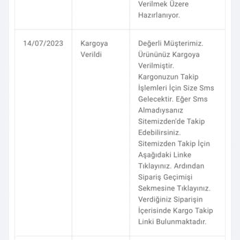 Mondy Shop Sipariş Sorunu