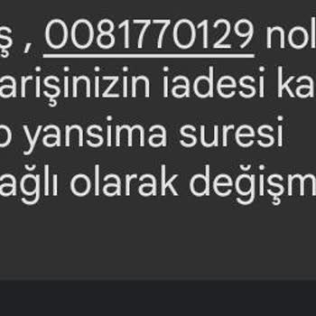 Watsons Sipariş İade Edilip Duruyor