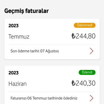 Vodafone Ve Vodafone Net İle Yaşadığım Ödeme Sorunları