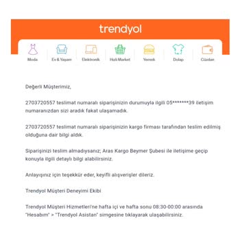 Aras Kargo Parasını Ödediğim Ürünlerimi Teslim Etmediniz!