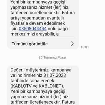 Kablo TV TÜRKSAT Taahhüt Yenileme Mağduriyeti
