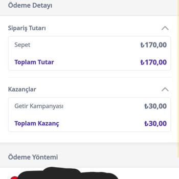 Getir İndirim Demeyin Yapamıyorsanız