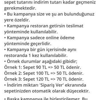 Getir İndirim Demeyin Yapamıyorsanız