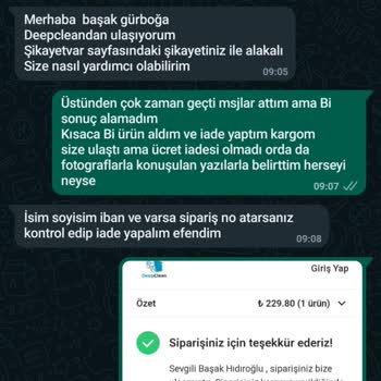 DeepClean İade Yapacağız Dediler Yapmadılar