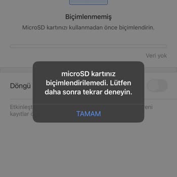 TP-Link Tapo C200 SD Kart Biçimlendirilmedi Hatası