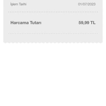 Garanti BBVA Iyzico/Smart Global Aracılıyla Hesabımdan 59,99 ₺ Lik Kesim