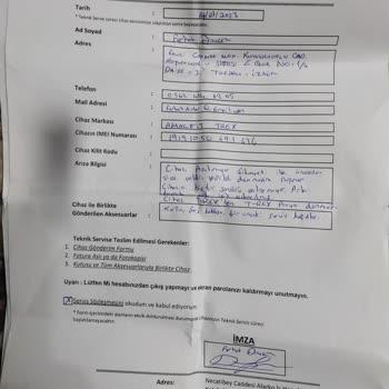 Xiaomi Yetkili Servis (Evofone) Yetersiz Teknik Hizmet