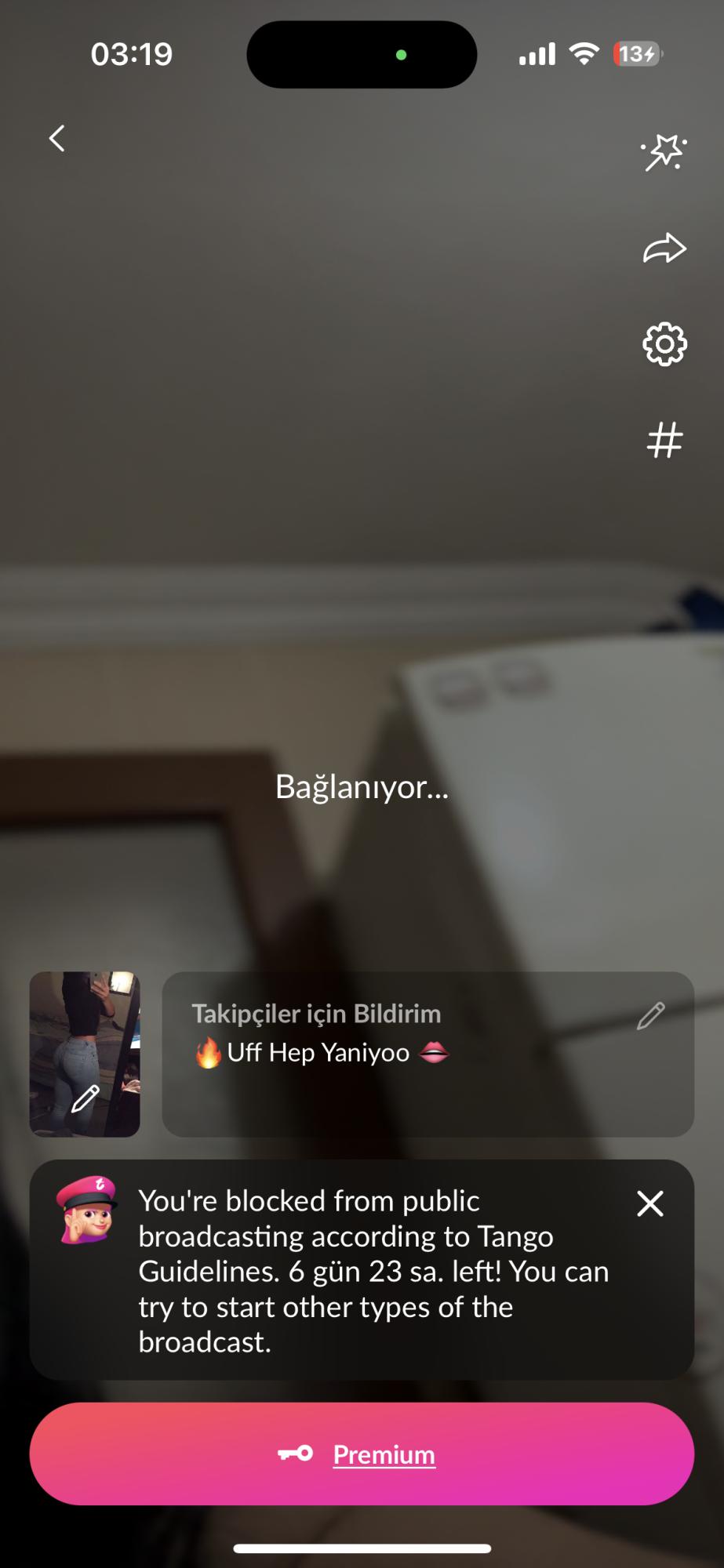 Tango Live Tango Yayın Yapma Engeli 7gun - Şikayetvar