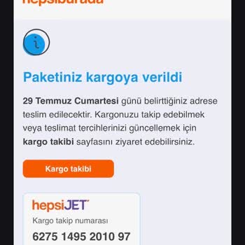 Hepsiburada Jet Jet Hızı Farkıyla Kargom Belirtilen Tarihte Gelmedi!