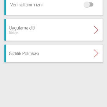 Vodafone Veri Kullanım İzni Ve Hediye Çarkı