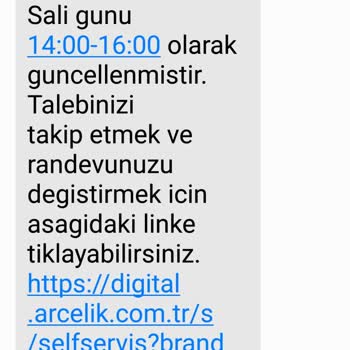 Arçelik Yetkili Servis Sorunu