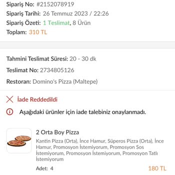 Trendyol Yemek Teslim Edilmeyen Siparişimin Parasını İade Etmiyor.