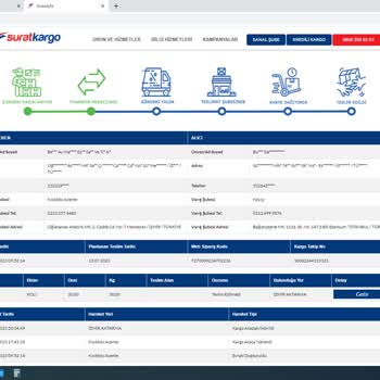 Sürat Kargo Hareket Görmeyen Gelmeyen Kargo