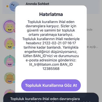 Litmatch Engel Kaldırma Talebi