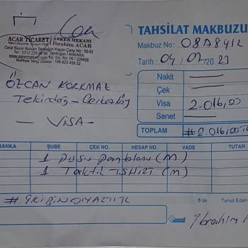 Acar Ticaret Ürün Geri İadesi