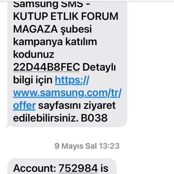 Samsung Firması Promosyon Hediye Hakedişi