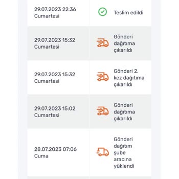 Yenifoça Sürat Kargo Teslim Etmediği Kargoyu Teslim Etti Göstermesi.