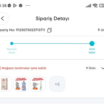 A101 Kapıda Siparişlerim İptal Ediliyor