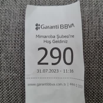 Garanti Bankası Mimaroba Şubesindeki İlgisizlik