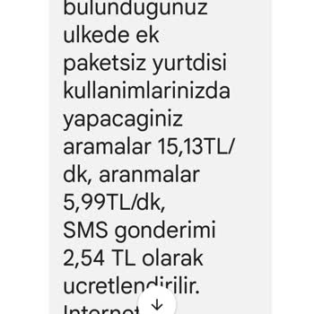 Vodafone Yurt Dışı Kullanım Sorunu