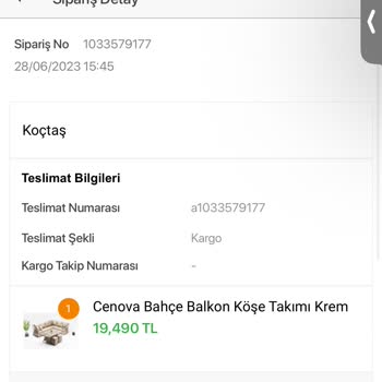 Koçtaş Ürünü Bir Türlü Göndermiyor