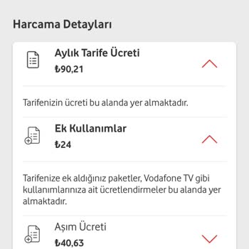 Vodafone'dan Yediğim Bindirimler