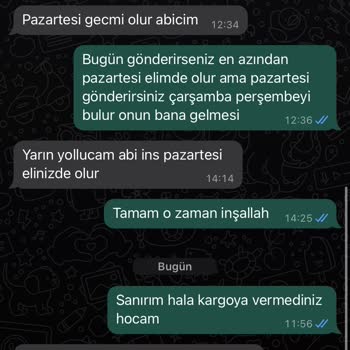 Kalitek Damla Sulama Sistemleri Ürün Kargolanmadı Ve Ücret İadesi Yapmıyorlar