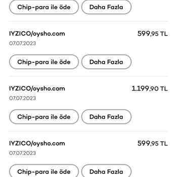 Oysho Paramı İade Etmiyor