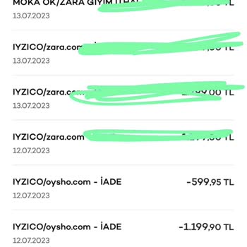 Oysho Paramı İade Etmiyor