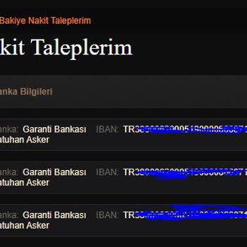 Yeşilyurtgame Sitesinde Olan Bakiyemi Hesabıma Göndermiyorlar