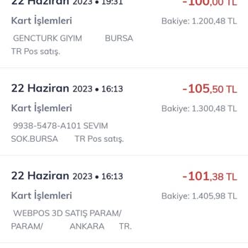 A101 Param İade Edilmiyor.