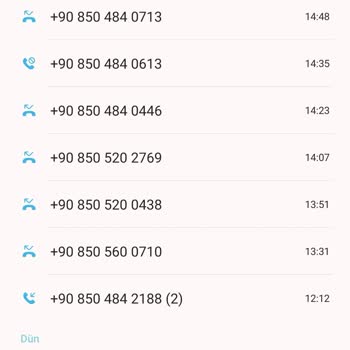 0850 484 21 88 Yalan Yanlış Numara Üzerinden Aranma