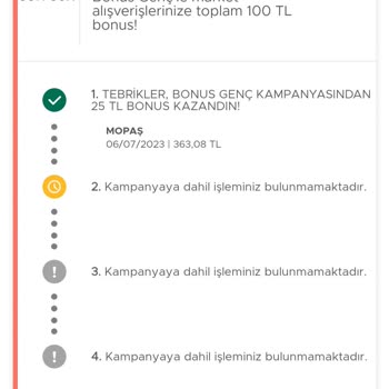 Garanti BBVA Bonus Yüklenmeyen Market Alışverişi