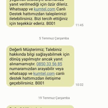 Kumtel Ocak Arızası İçin Firmaya Ulaşılamaması