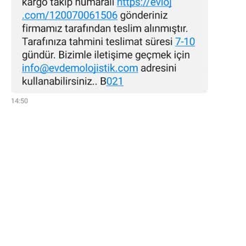 Evdemo Lojistik Ürünü Teslim Etmiyor